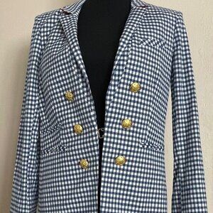 Veronica Beard Blue Plaid Blazer